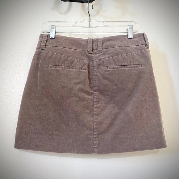 J. Crew Taupe Corduroy Stretch Mini Skirt - Picture 3 of 8